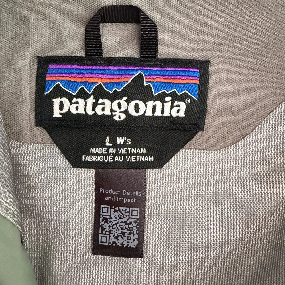 Patagonia Torrentshell 3L Rain Jacket Green Womens Large Excellent - Picture 3 of 7